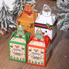 Christmas Happy Deer Carry Gift Or Sweets Box With Handle