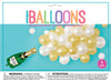 Chamagne Bottle Cascade Balloon Arch Garland Kit