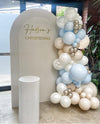 Half Ripple Arch Wall - White