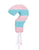 Girl or Boy Gender Reveal Pull String Question Mark Pink and Blue Pinata