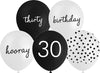30th Birthday 30cm Latex Balloons 10pcs