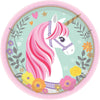 Magical Unicorn Small Paper Plates 8PK