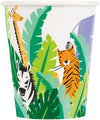 Jungle Animal Safari Paper Cups 270ml 8pk