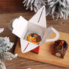 Snowman Clear Window 1 Cup Inner Carry Cupcake Box With Handle
