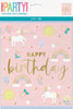 Happy Birthday Unicorn Plastic Party Lootbags Gift Bags 8pk