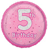 Glitz Pink 5th Birthday 45cm (18") Foil Balloon (Copy)