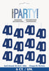 40th Birthday Glitz Blue String Decorations
