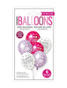 Happy Birthday Pink, Purple & White Assorted 30cm Latex Balloons 6pk