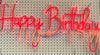Happy Birthday Neon Sign