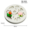 Garden Flowers Cake Silicone Fondant Mould