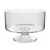 18cm Plastic Clear Trifle Bowl Container Dessert Stand