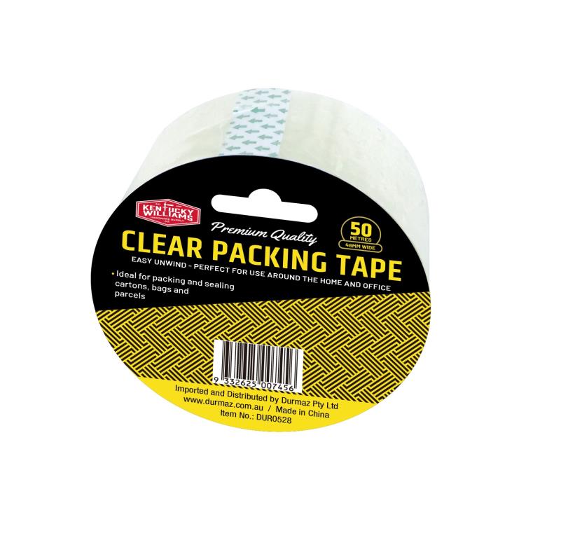ADHES Clear Packing Tape 2.7 MIL, 48mm X 50m (6 Rolls) - Heavy Duty Shipping Tape For Boxes