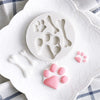 Animal Dog Paw Footprint Bone  Cake Silicone Fondant Mould