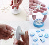 Snow Flake Plunger Fondant Cookie Cutter Set 3pcs
