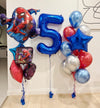 Spiderman Theme Birthday Helium Balloons