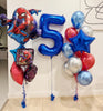 Spiderman Theme Birthday Helium Balloons