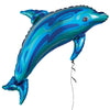 Anagram Sea Animal Jewel Blue Dolphin (84cm x 56cm) Foil Shape Balloon