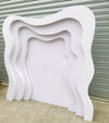 200cm x200cm Wave White Backdrop