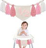 1/2 Half Year 6 Months Birthday Girl's Pink Tassel Banner High Chair Garland Decorations Cake Smash Backdrop