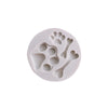 Animal Dog Paw Footprint Bone  Cake Silicone Fondant Mould