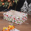 6 Cupcake White Christmas Clear Window Box With insert
