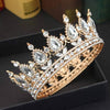 Gold Baroque Sparkly Diamond Queen Crown / Tiaras Cake Topper
