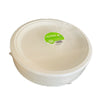 50pk Large White Round Sugarcane Plates 23cm