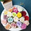 9-10cm White Artificial Rose Flower Head