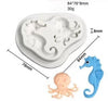 Seahorse Octopus Sea Animals Cake Silicone Fondant Mould
