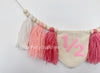 1/2 Half Year 6 Months Birthday Girl's Pink Tassel Banner High Chair Garland Decorations Cake Smash Backdrop