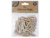 50pk Mini Wooden Pegs