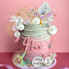 Mermaid Tail Round Balls Cake Toppers Cake Decorations