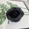 Black  Artificial Rose Flower Head