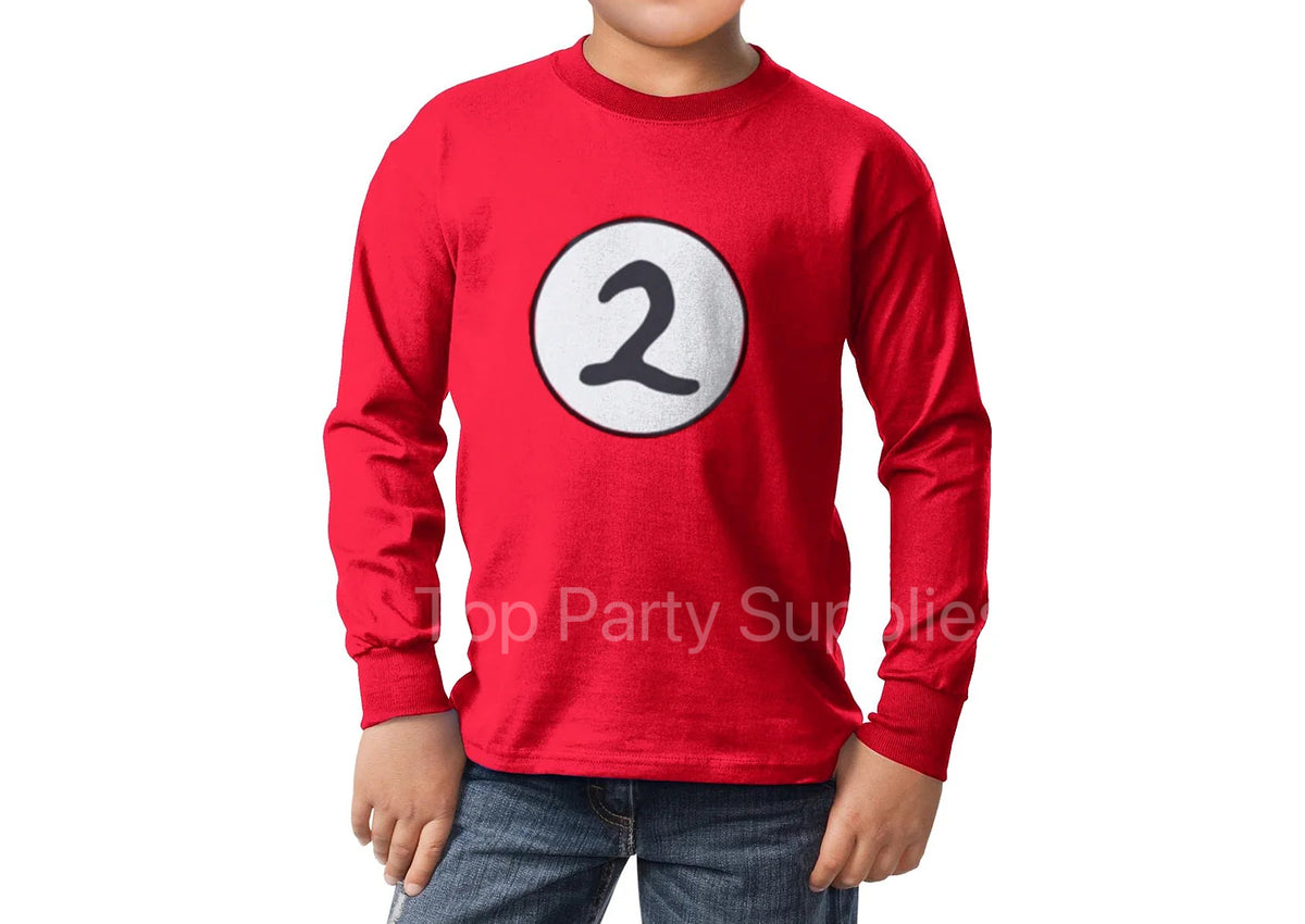 Thing 2 Long Sleeve Top Children Kids Book Week Costume – Top Party ...