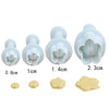 Plum Flower Plunger Fondant Cutter 4pcs