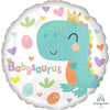 Babysaurus Dinosaur 45cm Round Foil Balloon