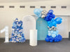 Blue Faux Florals Stand