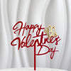 Happy Valentine’s Day Acrylic Cake topper