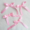 4pcs Large Ribbon Baby Pink Bow Cake Toppers Decoration