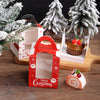 Snowman Clear Window 1 Cup Inner Carry Cupcake Box With Handle