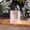 Snowman Clear Window 1 Cup Inner Carry Cupcake Box With Handle