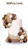 30pcs Brown,Latte,White Balls Cake Toppers Cake Decorations
