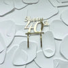 Happy 40th Birthday Luxe Acrylic Cake Toppers