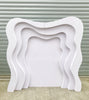 200cm x200cm Wave White Backdrop
