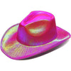 Iridescent Shiny Hot Pink Cowboy Hat