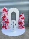 Semi Round White Mat
