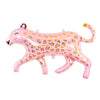 Glossy Pink Leopard with Gold Spots Jungle Animal Jumbo Foil Balloon