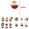 Christmas Paper Cupcake Cake Toppers 13pk