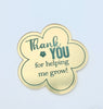 5cm Teachers' Day Thank You For Helping Me Grow Acrylic cup Cake topper