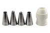Cupcake & Cake Piping Tips Set With Coupler And Piping Bag 6-Piece Set